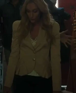 Mafia Mamma Toni Collette Beige Blazer