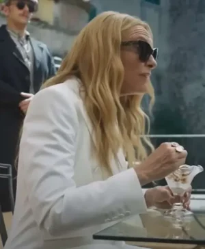 Mafia Mamma Toni Collette White Blazer