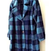 Melissa Reed Happy Face S01 Blue Checked Coat For Sale