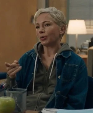 Michelle Williams Dying For Sex 2025 Blue Denim Jacket