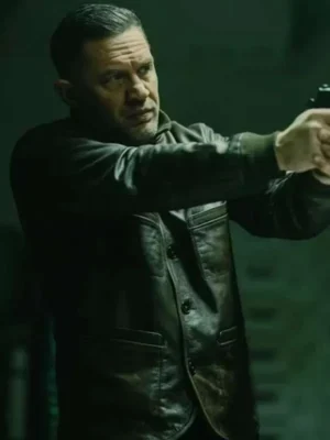 MobLand Tom Hardy Black Leather Jacket For Men