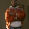 Power Book III Raising Kanan Laverne Orange Varsity Jacket For Sale