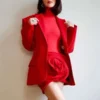 Rare Beauty Event 2025 Selena Gomez Red Blazer For Women