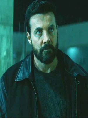 Reacher S02 Dealer Black Leather Jacket