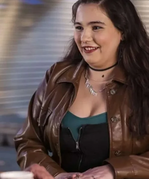 Resident Alien Kaylayla Raine Brown Leather Jacket