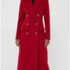 Selling Sunset S08 Nicole Young Trench Red Coat