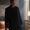 Stephen Amell Suits LA 2025 Black Wool Coat For Men
