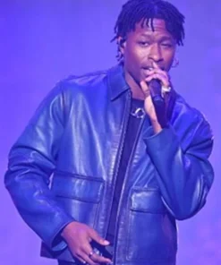 Super Bowl Soulful Celebration Lucky Daye Leather Jacket For Sale