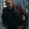 The Marvels 2023 Nick Fury Brown Jacket