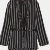 The Other Two S01 Carissa Culiner Striped Black Blazer