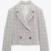 The Other Two S03 Brooke Dubek Cropped Tweed Blazer