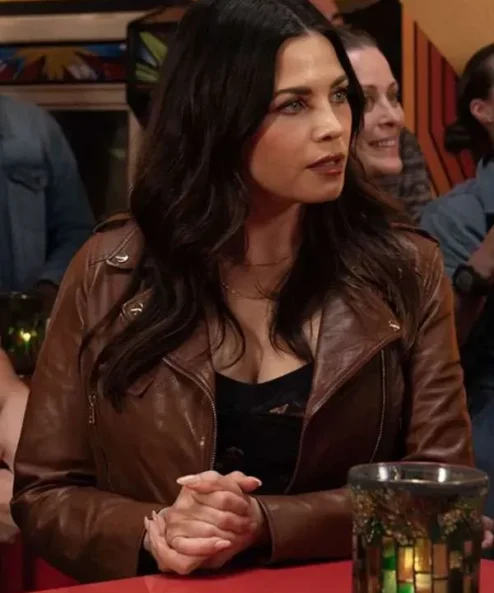 The Rookie S07 Jenna Dewan Brown Leather Jacket