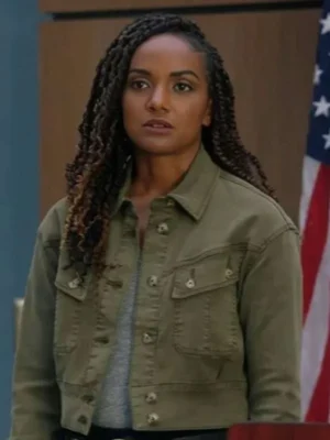 The Rookie S07 Nyla Harper Green Cotton Jacket