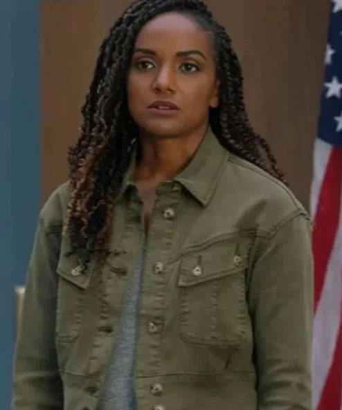 The Rookie S07 Nyla Harper Green Cotton Jacket