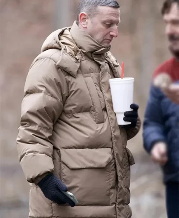 Tim Robinson Friendship 2025 Beige Puffer Jacket