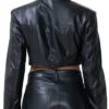Trisha Mann Grant Beyond the Gates Cropped Leather Jacket Back