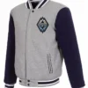 Vancouver Whitecaps FC Grey Wool Varsity Jacket