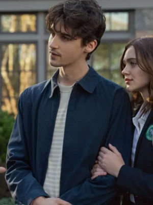 Your Friends and Neighbors Jake Weston Blue Cotton Jacket