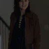 Your Friends and Neighbors Lena Hall Brown Suede Leather Jacket