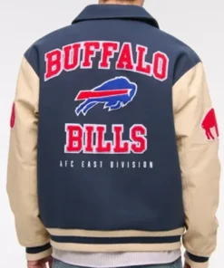 Buffalo Bills Varsity Navy And Off White Jacket
