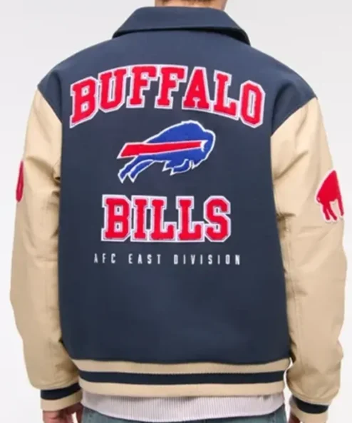 Buffalo Bills Varsity Navy And Off White Jacket