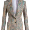 Carrie Preston Elsbeth S02 Paisley Blazer