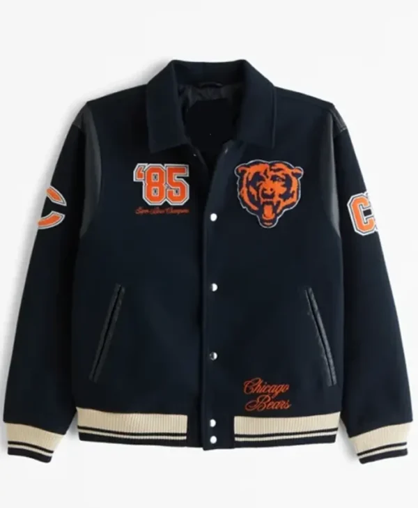 Chicago Bears Navy Varsity Jacket
