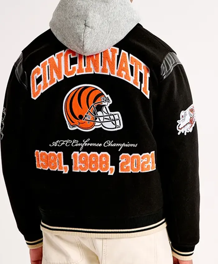 Cincinnati Bengals Varsity Black Jacket