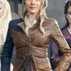 Defiance Julie Benz Brown Leather Jacket