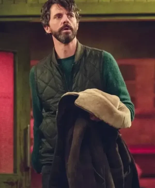Dept. Q Matthew Goode Green Quilted Vest