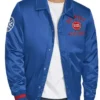 Detroit Pistons Applique Blue Jacket