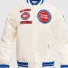 Detroit Pistons Classic Retro White Jacket