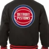 Detroit Pistons Letterman Black Jacket