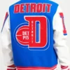 Detroit Pistons Mashup Royal Varsity Jacket