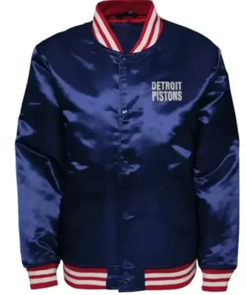 Detroit Pistons Navy Blue Varsity Jacket