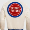 Detroit Pistons Retro Classic White Jacket