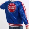 Detroit Pistons Striped Blue Jacket