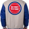Detroit Pistons Varsity Gray Jacket