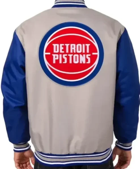 Detroit Pistons Varsity Gray Jacket
