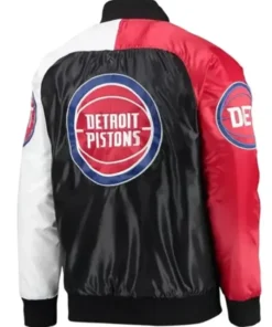 Detroit Pistons Varsity Tricolor Jacket