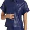 E! News 2025 Kristen Kish Leather Shirt
