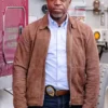 Hudson and Rex Kevin Hanchard Brown Jacket