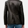 Jennifer Lawrence Black Leather Blazer