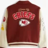 KC Chiefs Varsity Red And Off White Jacket
