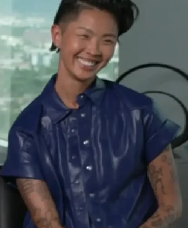 Kristen Kish E! News 2025 Leather Shirt