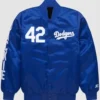 LA Dodgers 42 Blue Varsity Jacket