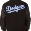 LA Dodgers Letterman Black Jacket