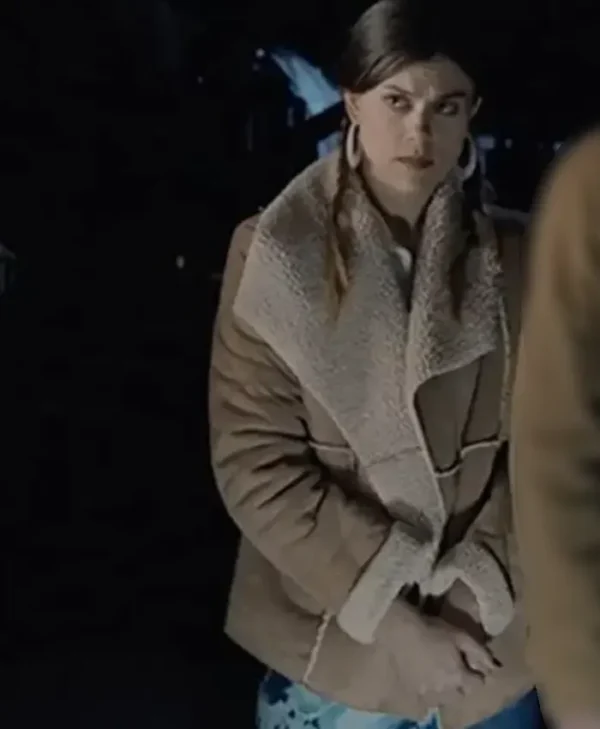 Lindsey Shaw As Certain As Death Shearling Jacket
