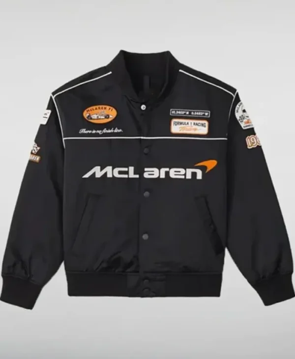 Mclaren Black Racing Varsity Jacket