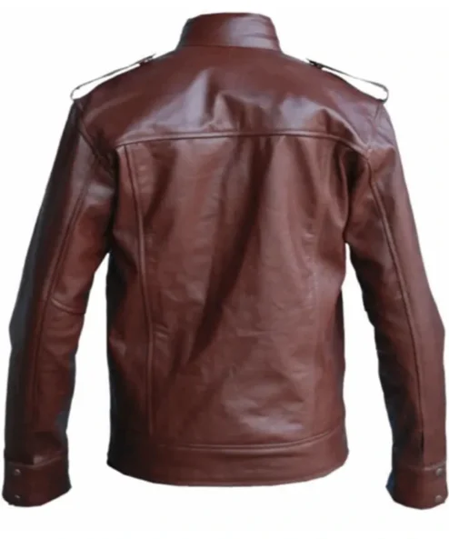 Men’s Reddish Leather Brown Jacket